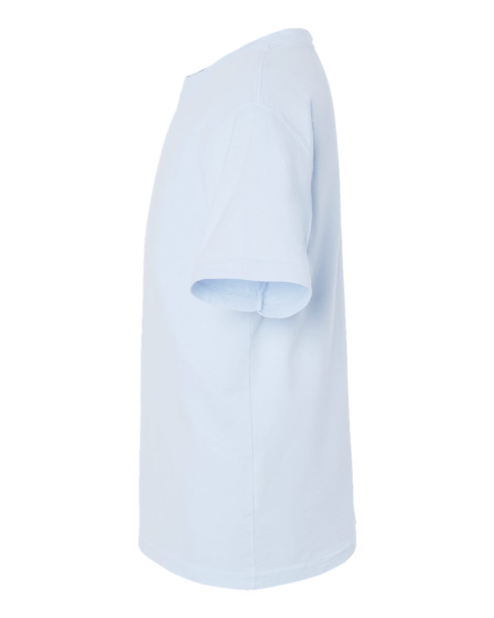 Left View of Soothing Blue Garment-Dyed Youth T-Shirt - GDH175