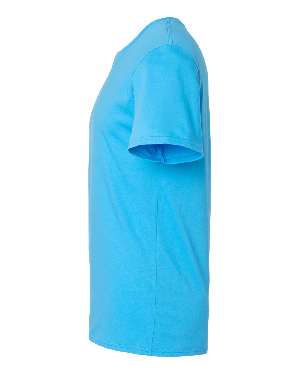 Left View of Soul Blue Premium Cotton T-Shirt - 570MR