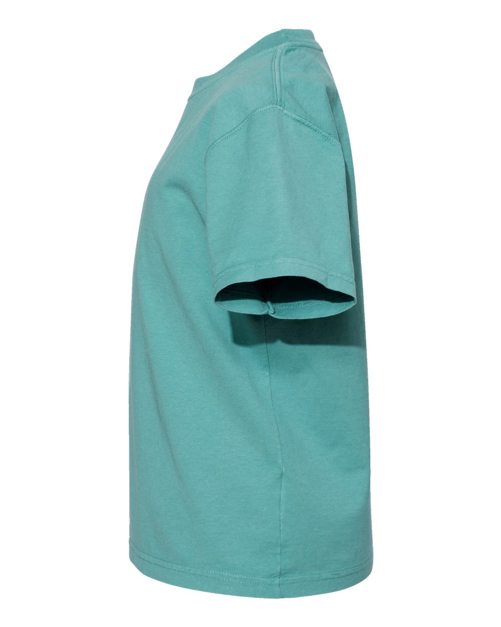 Left View of Spanish Moss Garment-Dyed Youth T-Shirt - GDH175