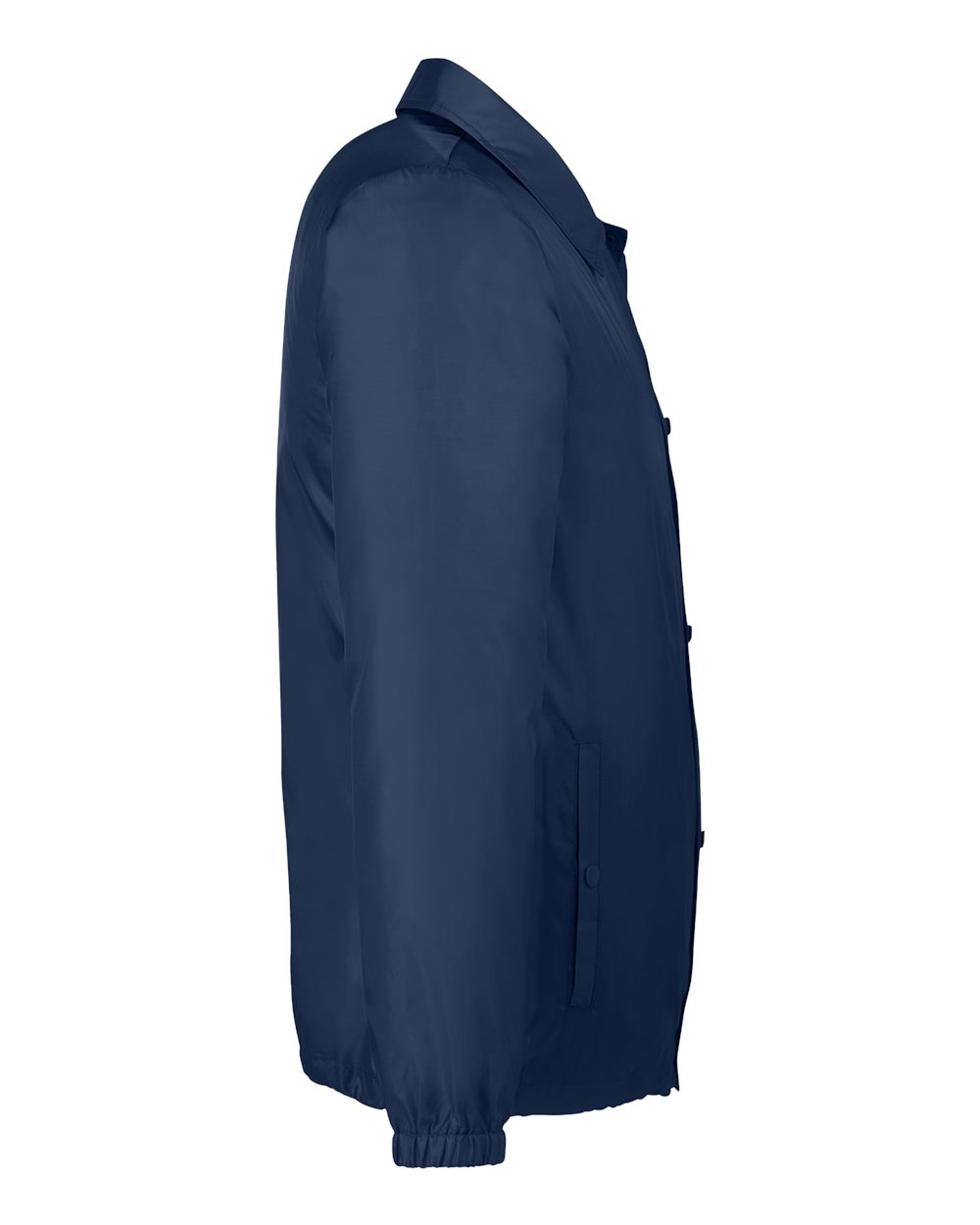 Left View of Sport Dark Navy Unisex Zone Protect Coaches Jacket - TT75
