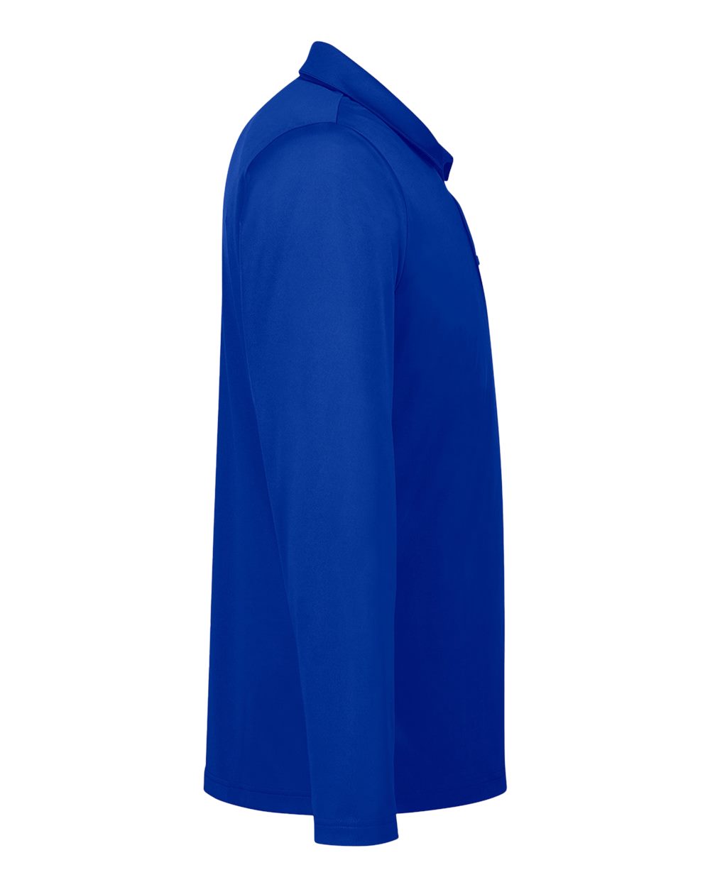 Left View of Sport Royal Men's Zone Performance Long Sleeve Polo - TT51L