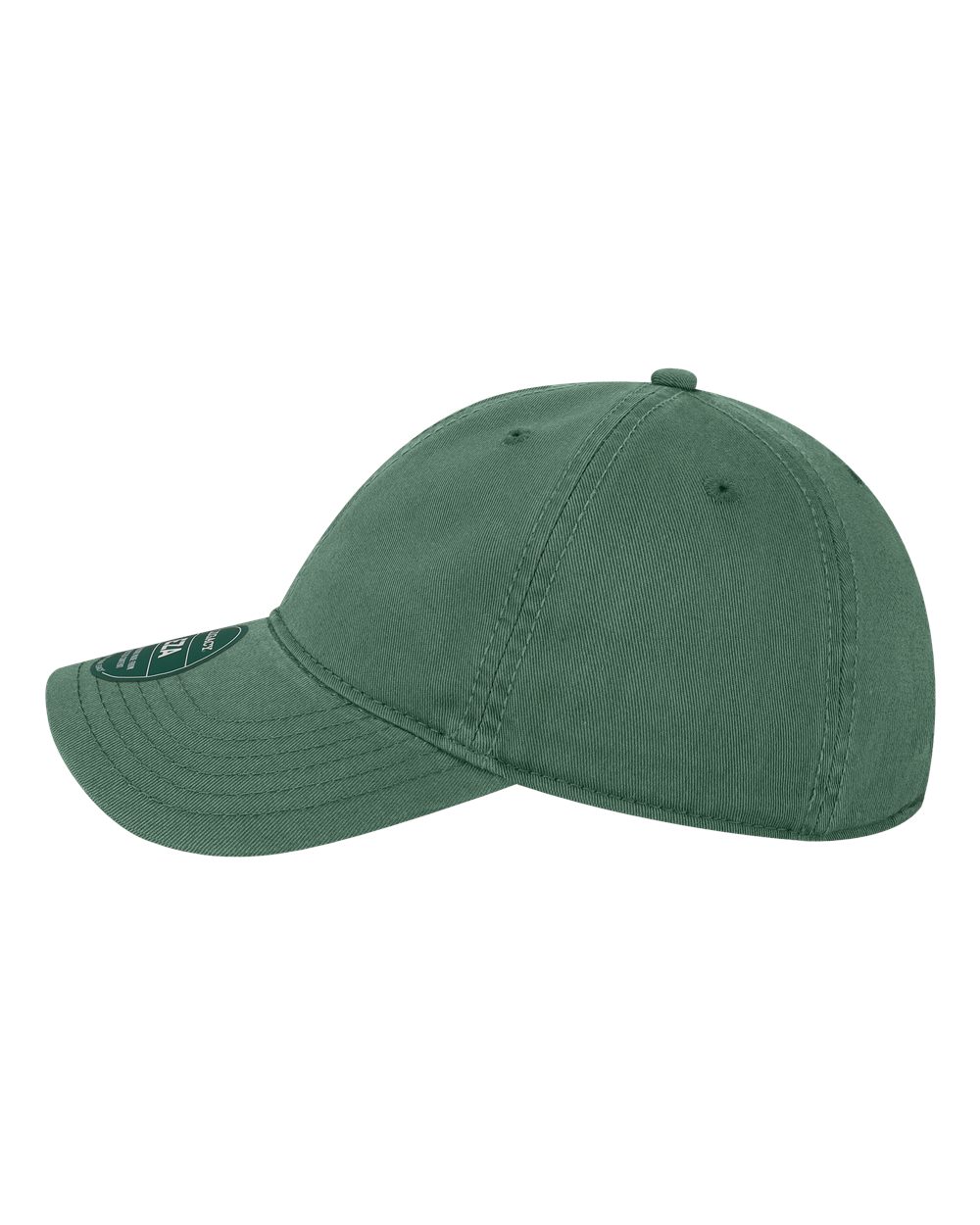 Left View of Spruce Green Relaxed Twill Dad Hat - EZA