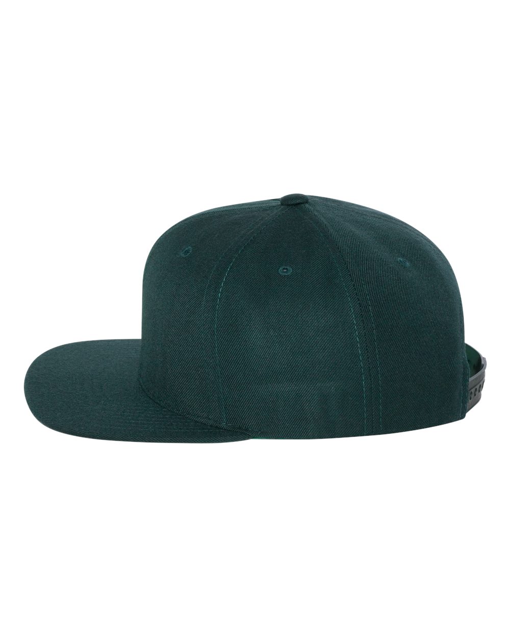 Left View of Spruce Premium Flat Bill Snapback Cap - 6089M