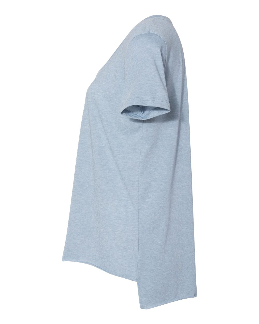 Left View of Stonewash Denim Women's Festival Scoop Neck T-Shirt - 5030