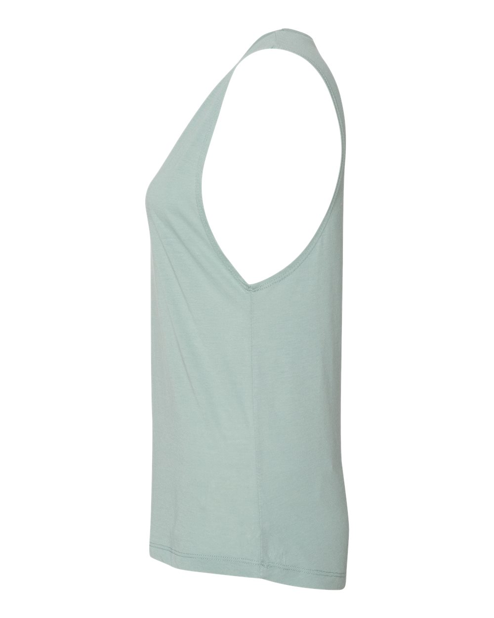 Left View of Stonewash Green Women’s Festival Muscle Tank - 5013