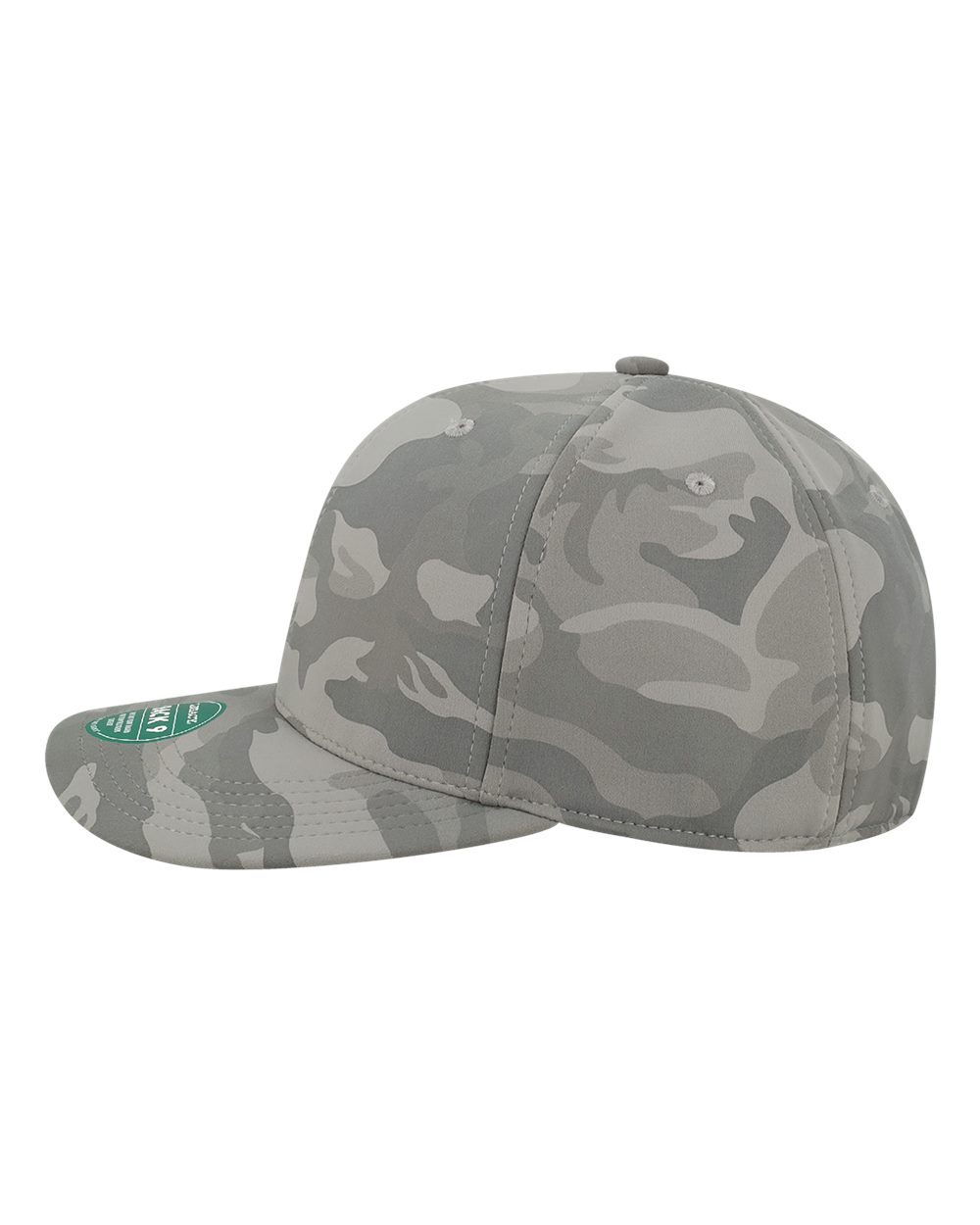 Left View of Storm Camo Back Nine Cap - B9A