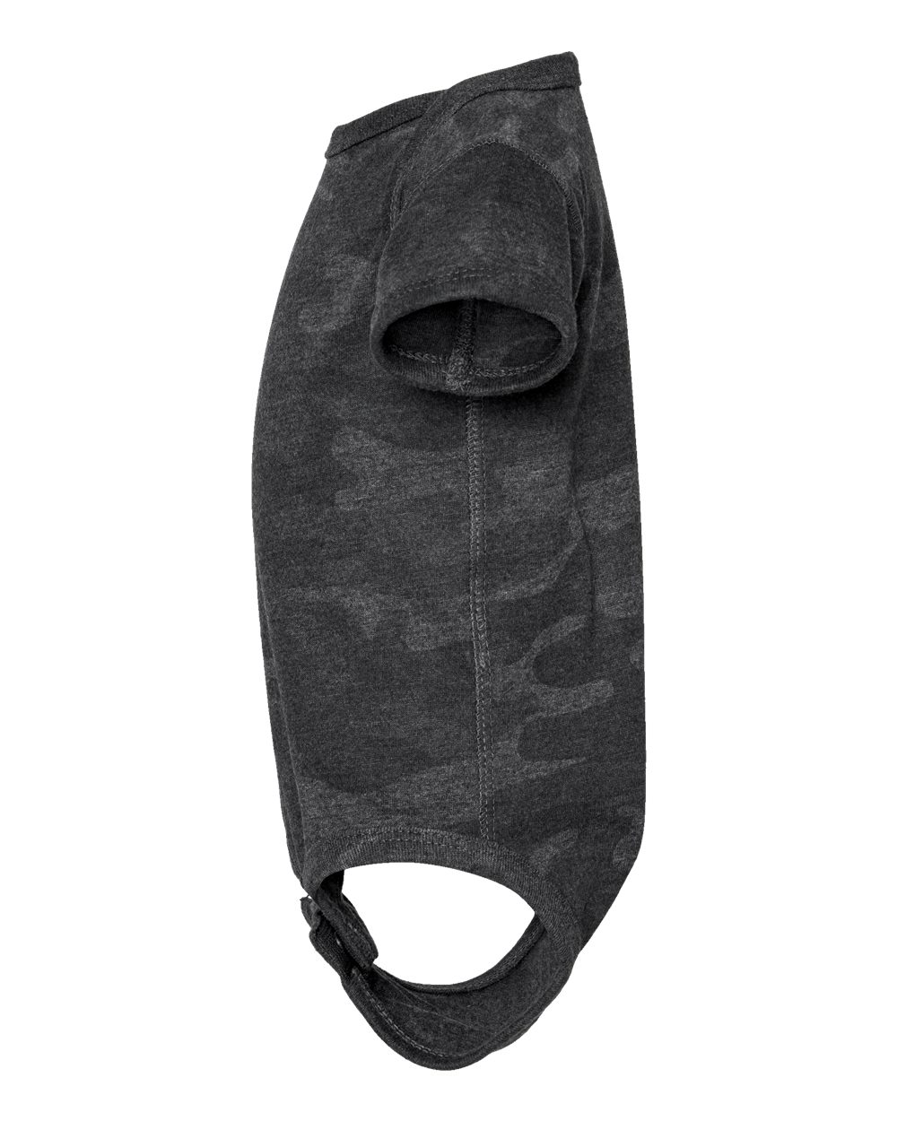 Left View of Storm Camo Infant Fine Jersey Bodysuit - 4424