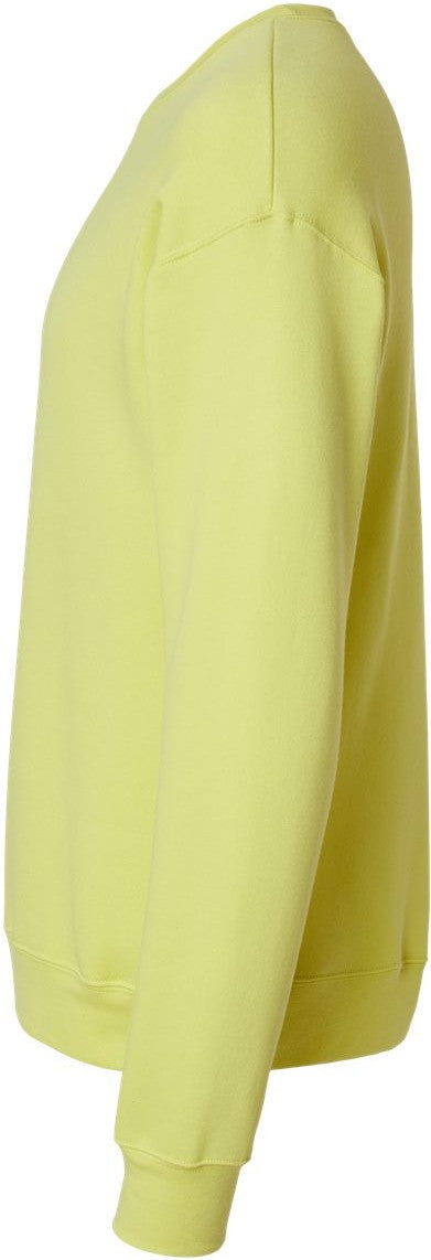 Left View of Strobe Sponge Fleece Drop Shoulder Crewneck Sweatshirt - 3945