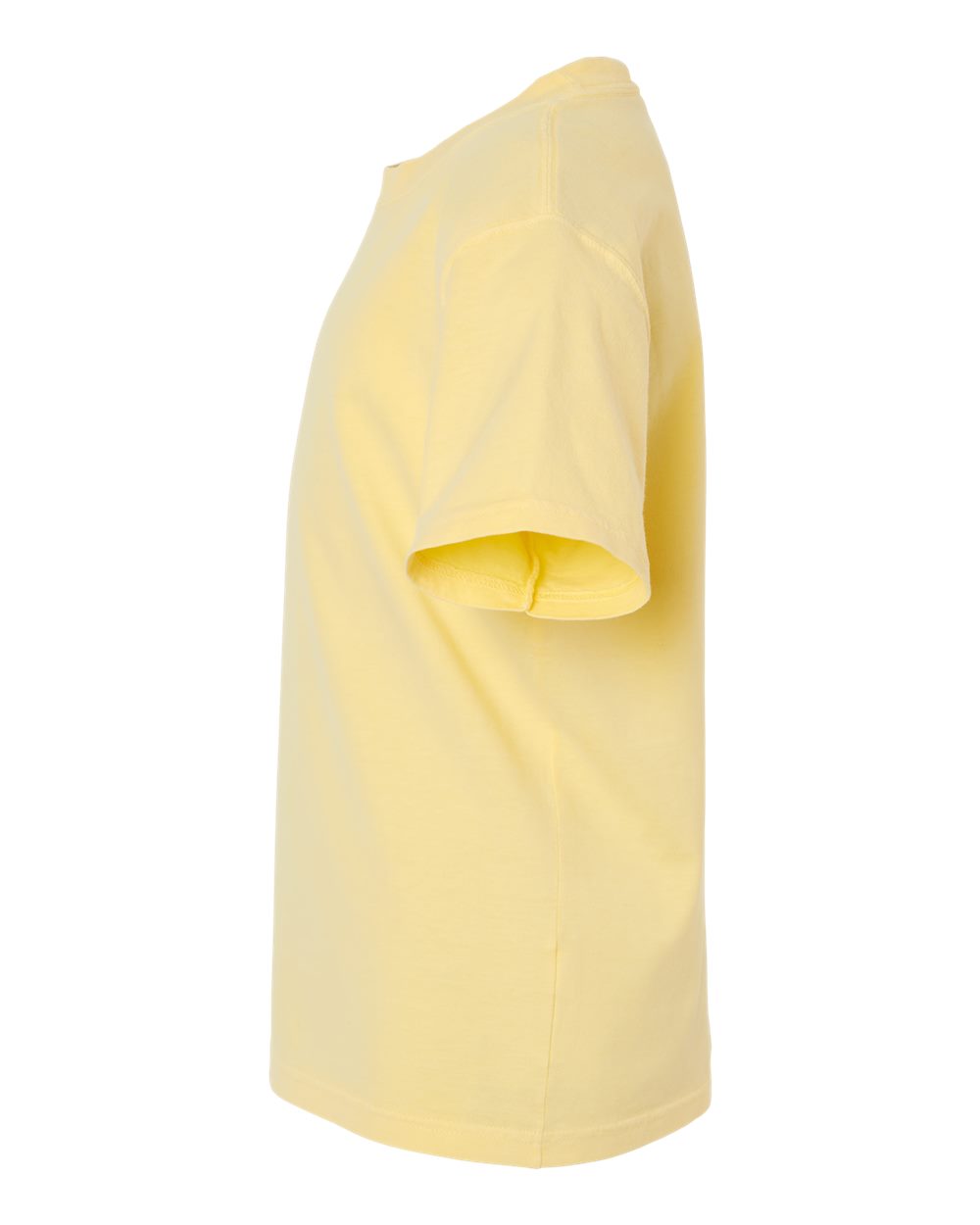 Left View of Summer Squash Yellow Garment-Dyed Youth T-Shirt - GDH175