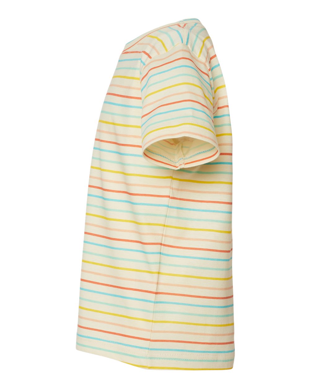 Left View of Sunkissed Stripe Toddler Fine Jersey Tee - 3321