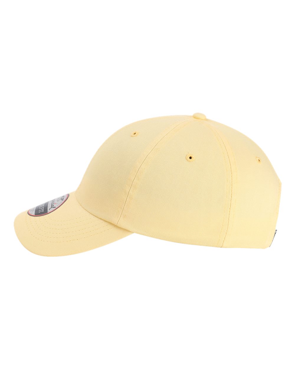 Left View of Sunshine Yellow The Original Buckle Dad Hat - X210B