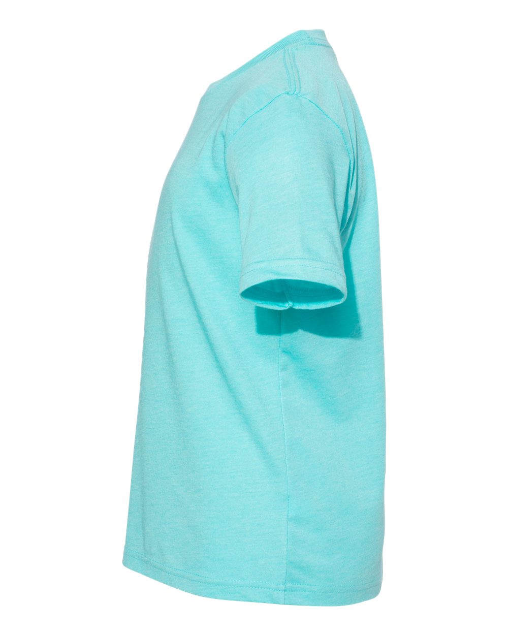 Left View of Tahiti Blue Youth Triblend T-Shirt - 6310