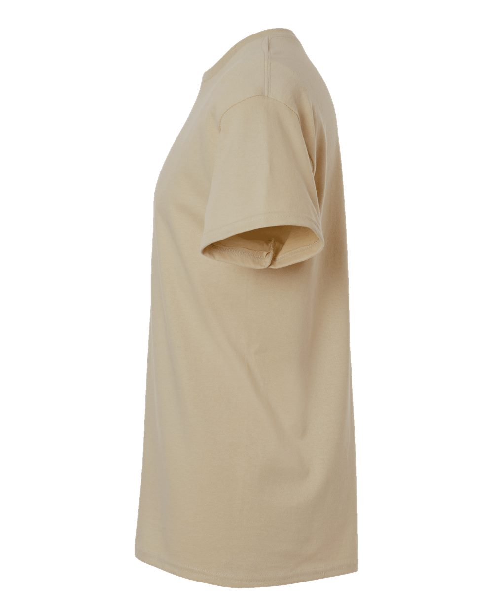 Left View of Tan Ultra Cotton® T-Shirt - 2000