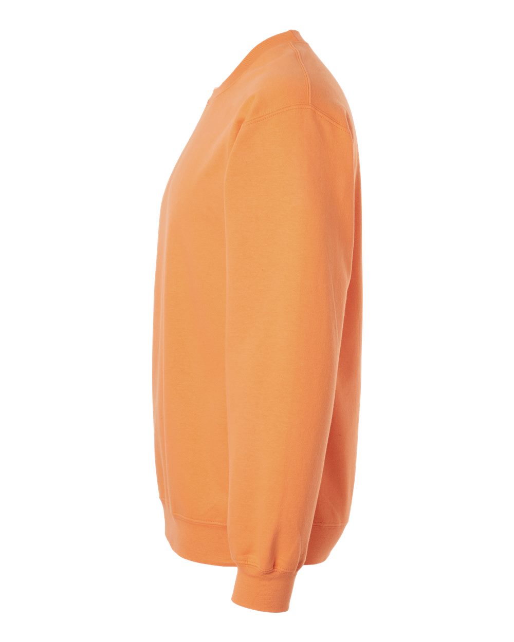 Left View of Tangerine Softstyle® Midweight Crewneck Sweatshirt - SF000