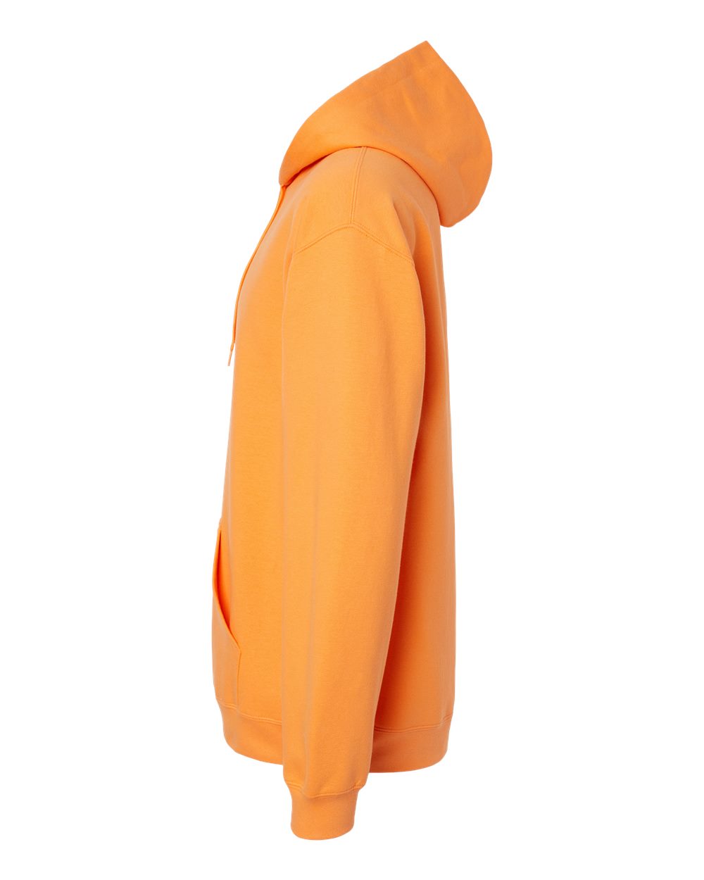 Left View of Tangerine Softstyle® Midweight Hooded Sweatshirt - SF500