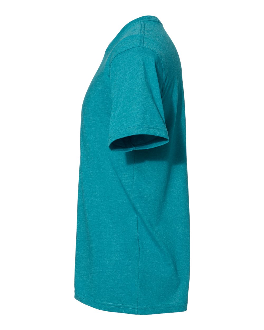Left View of Teal CVC T-Shirt - 6210