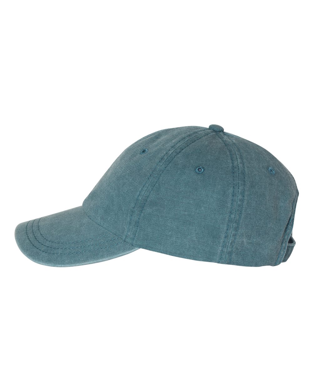 Left View of Teal Pigment-Dyed Cap - SP500