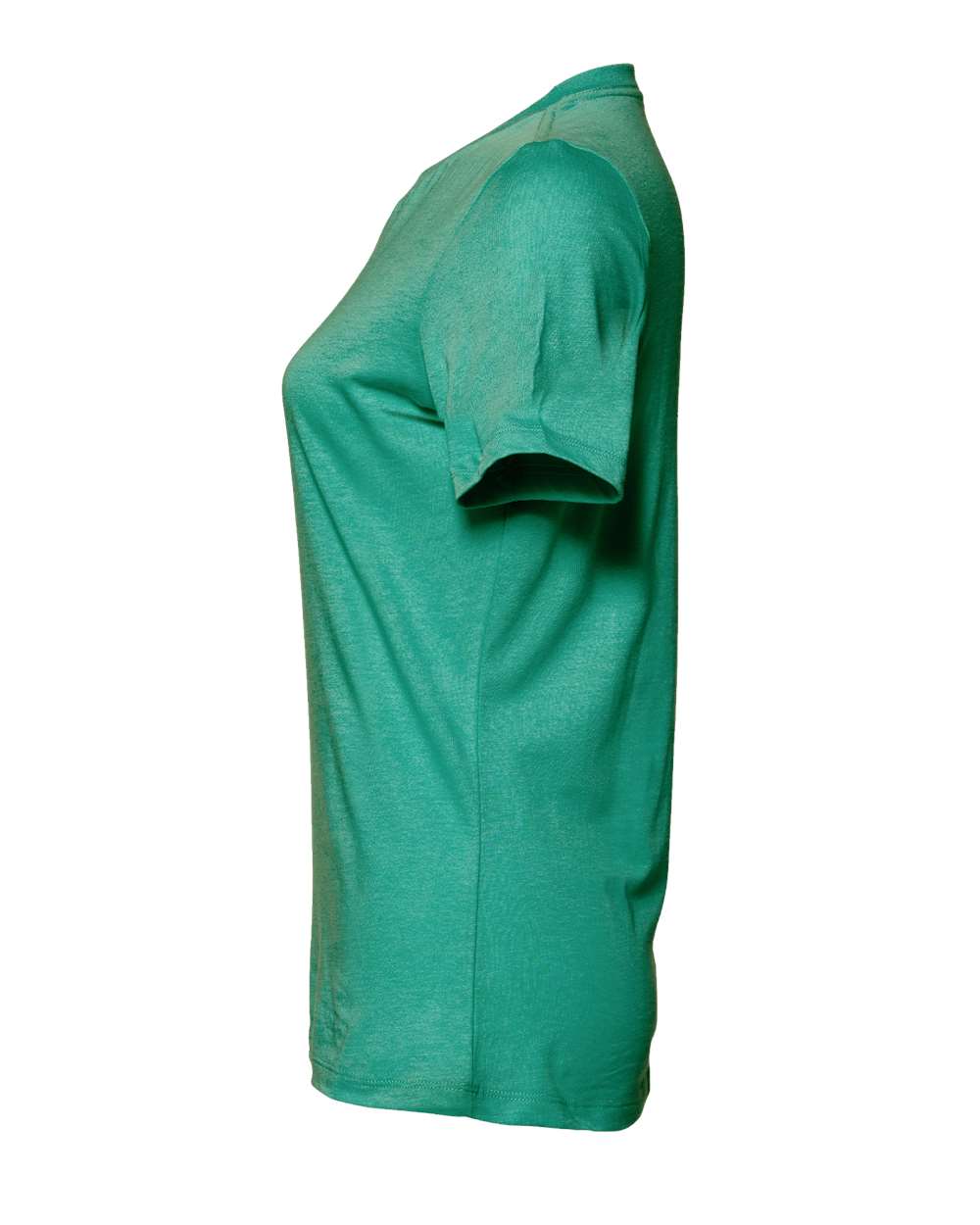 Left View of Teal Women’s Relaxed Jersey Tee - 6400