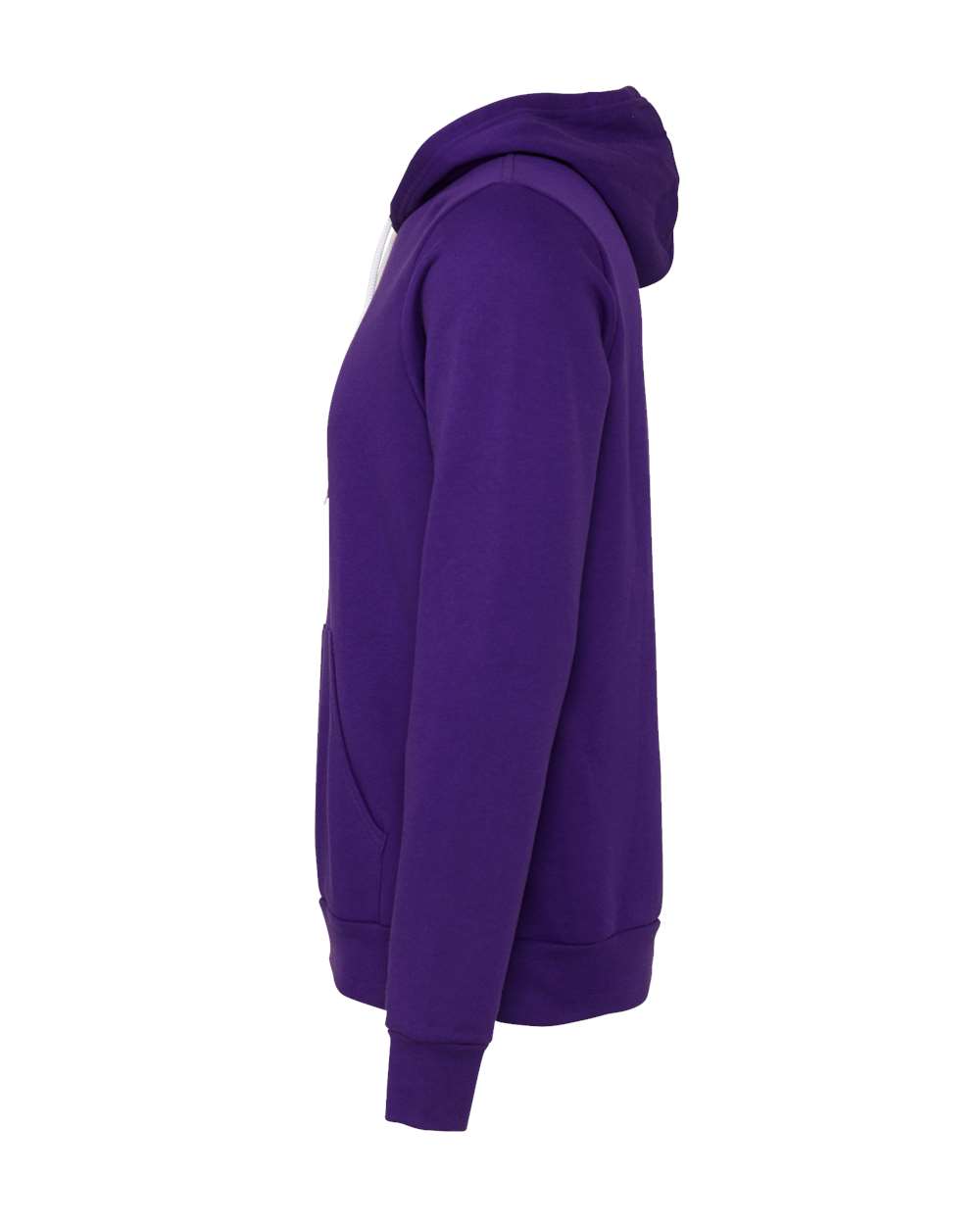 Left View of Team Purple Sponge Fleece Hoodie - 3719