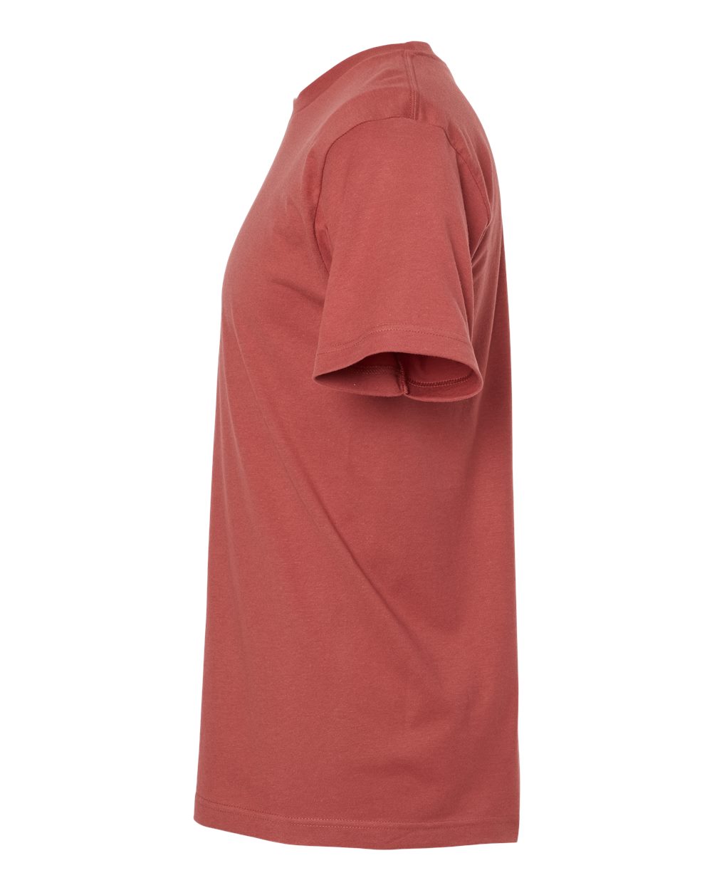 Left View of Terracotta Fine Jersey T-Shirt - 202