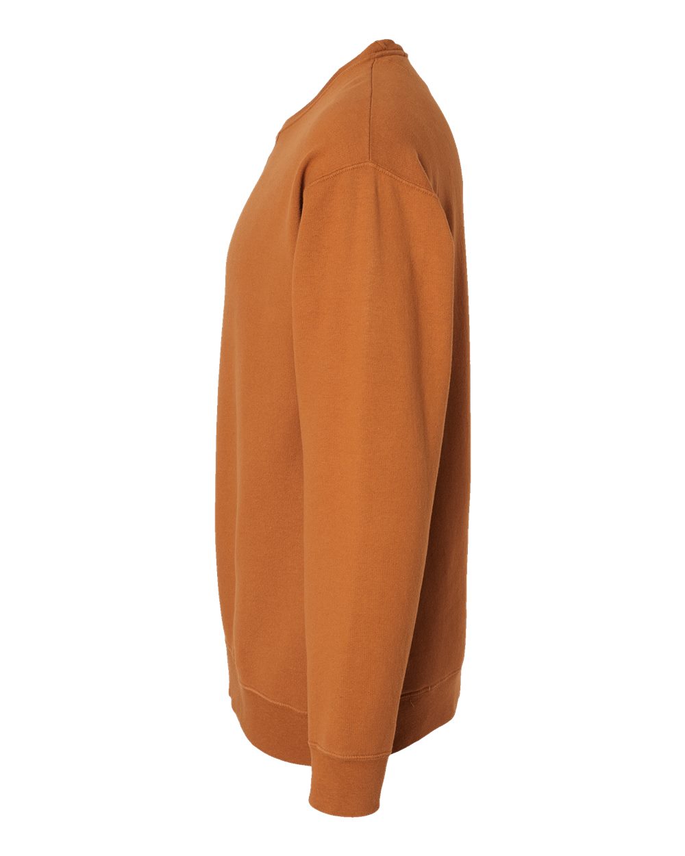 Left View of Texas Orange Garment-Dyed Crewneck Sweatshirt - GDH400