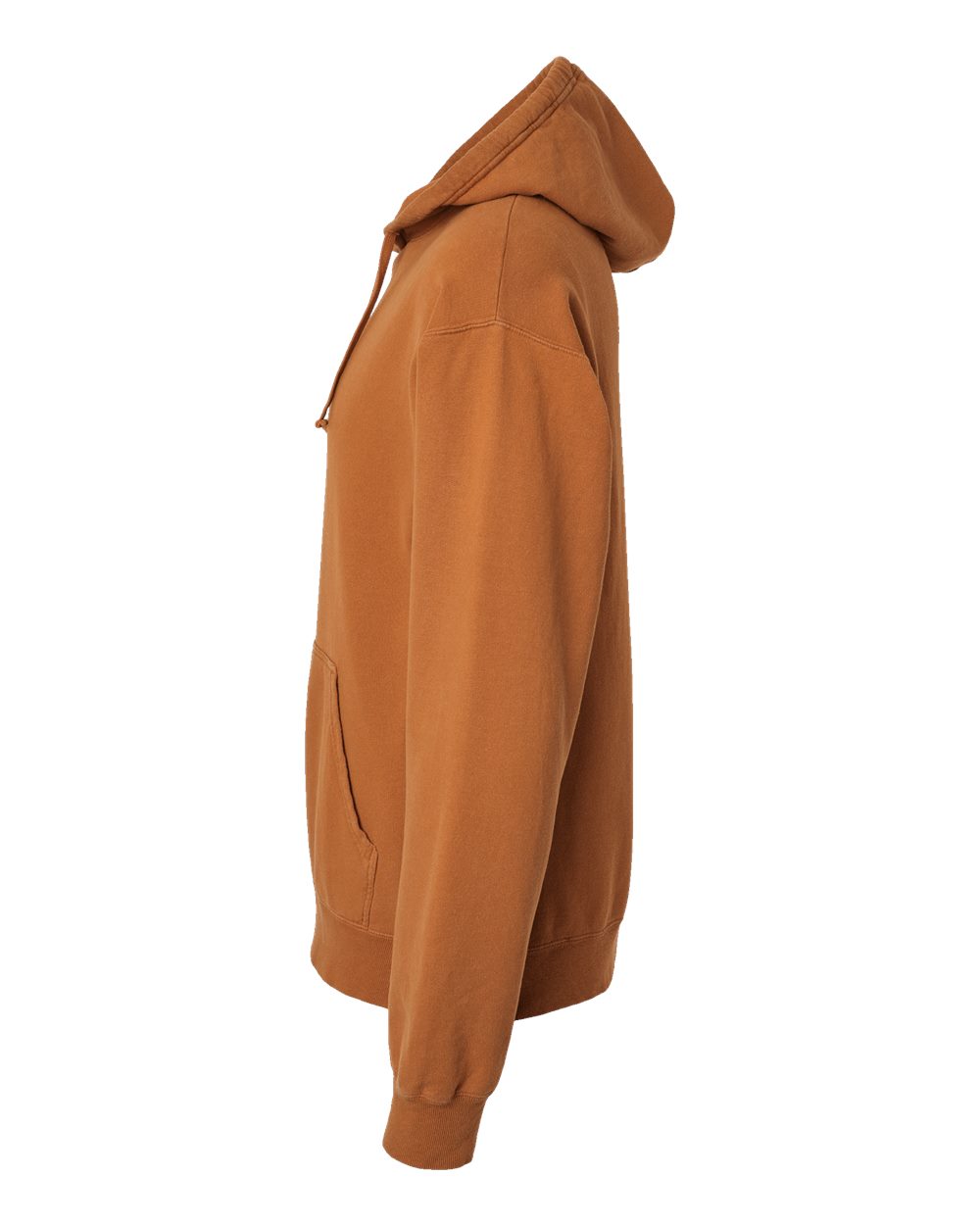 Left View of Texas Orange Garment-Dyed Hooded Sweatshirt - GDH450