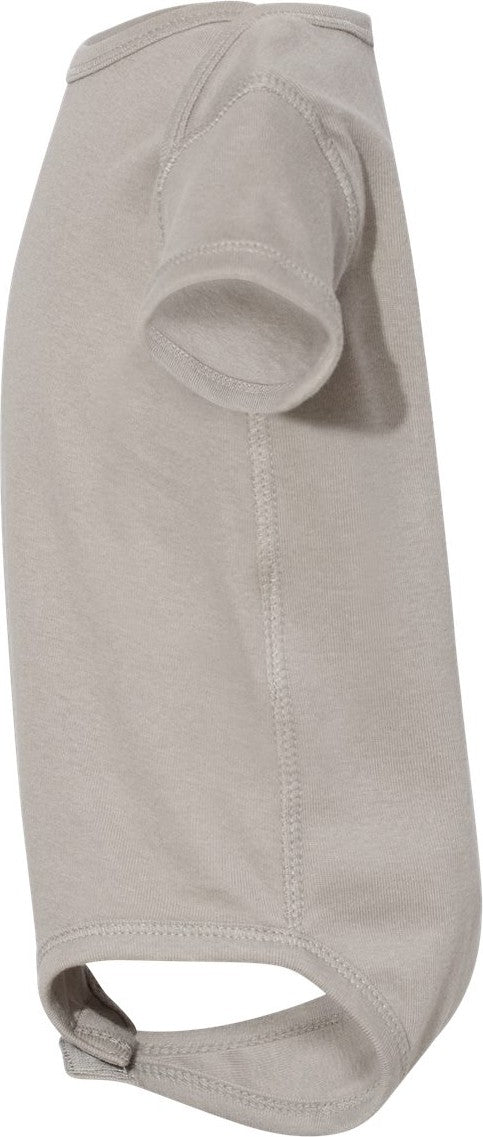 Left View of Titanium Infant Baby Rib Bodysuit - 4400