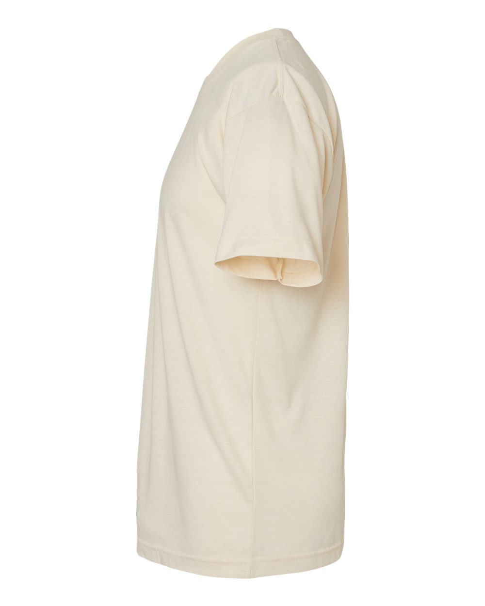 Left View of Tri-Cream Triblend Track Tee - TR401