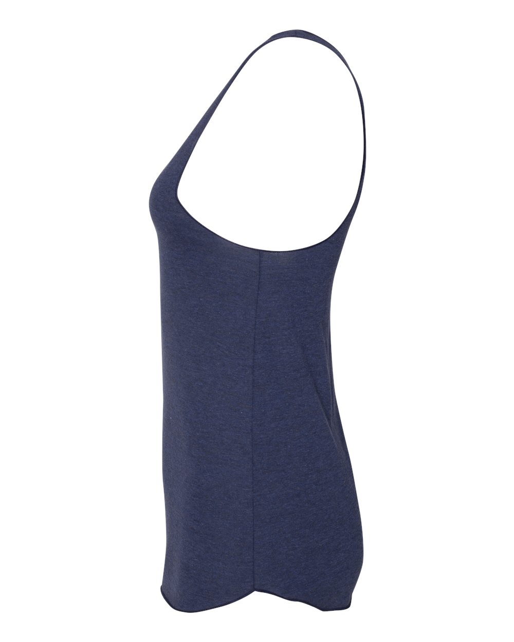 Left View of Tri-Indigo Women’s Triblend Racerback Tank - TR308W