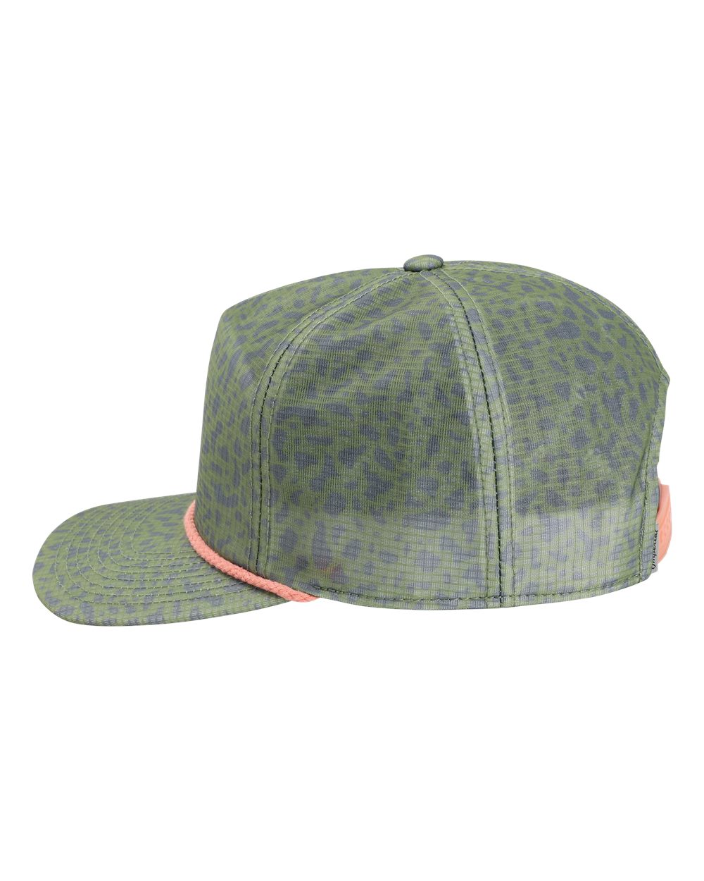 Left View of Trout Olive Green The Live Wire Cap - DNA012