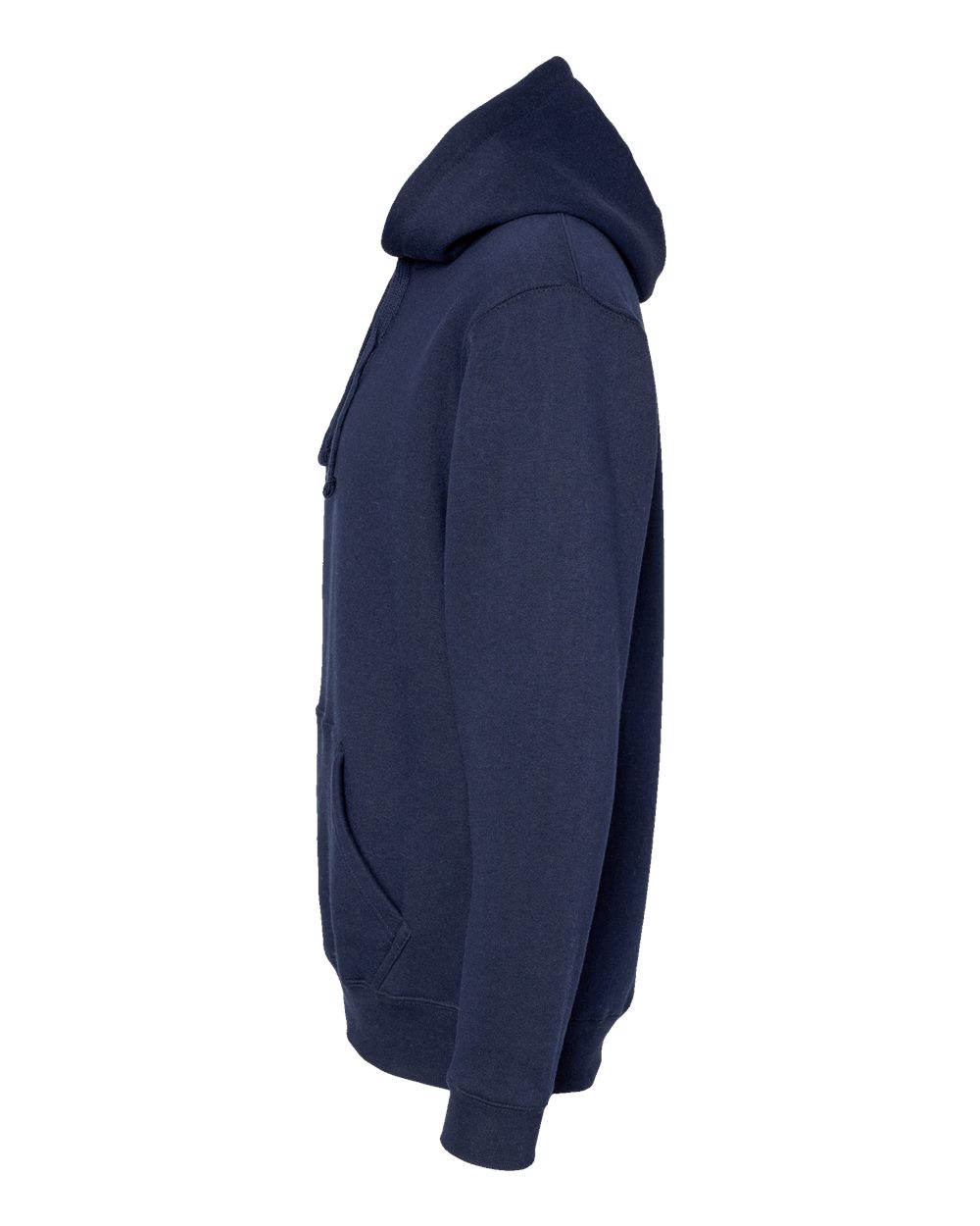 Left View of True Navy Premium Hooded Sweatshirt - 8824