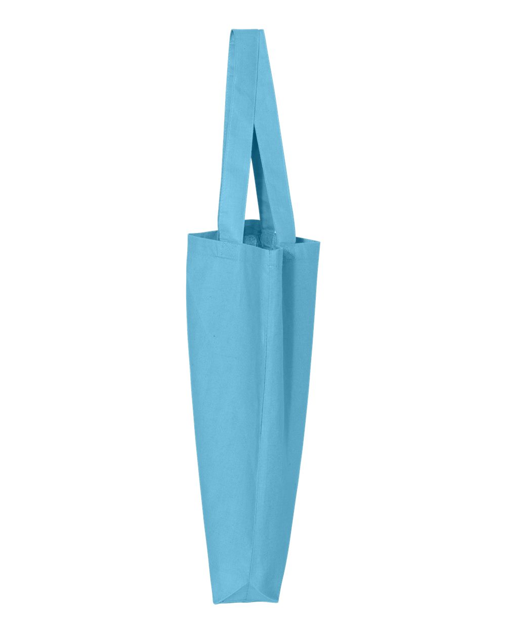 Left View of Turquoise 12L Economical Tote - QTBG