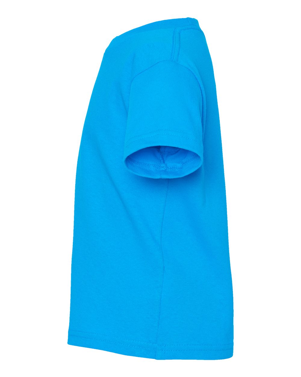 Left View of Turquoise Juvy Youth Short Sleeve T-Shirt - 3301J