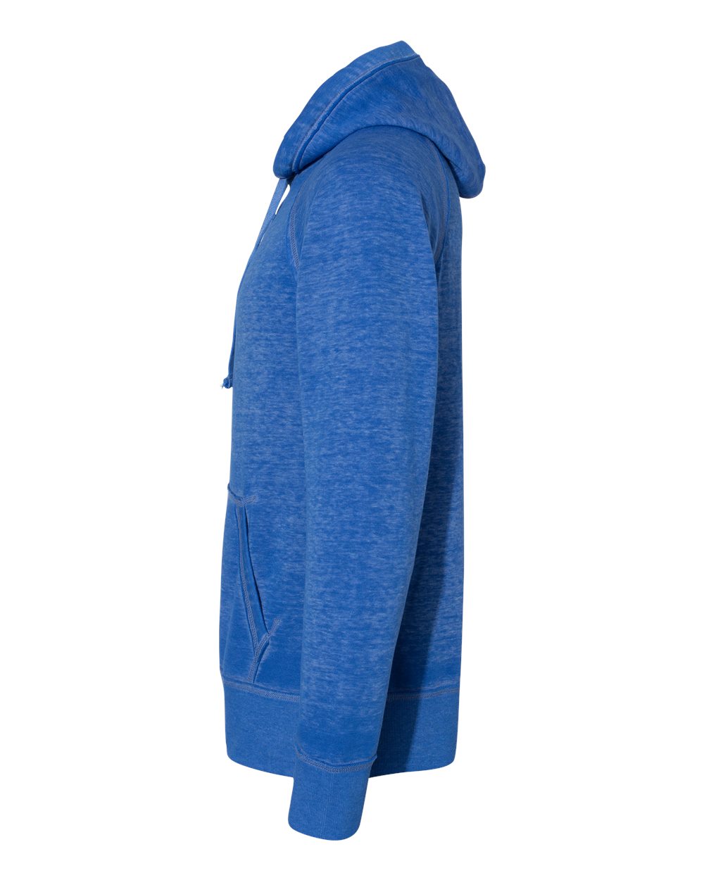 Left View of Twisted Royal Vintage Zen Fleece Hooded Sweatshirt - 8915