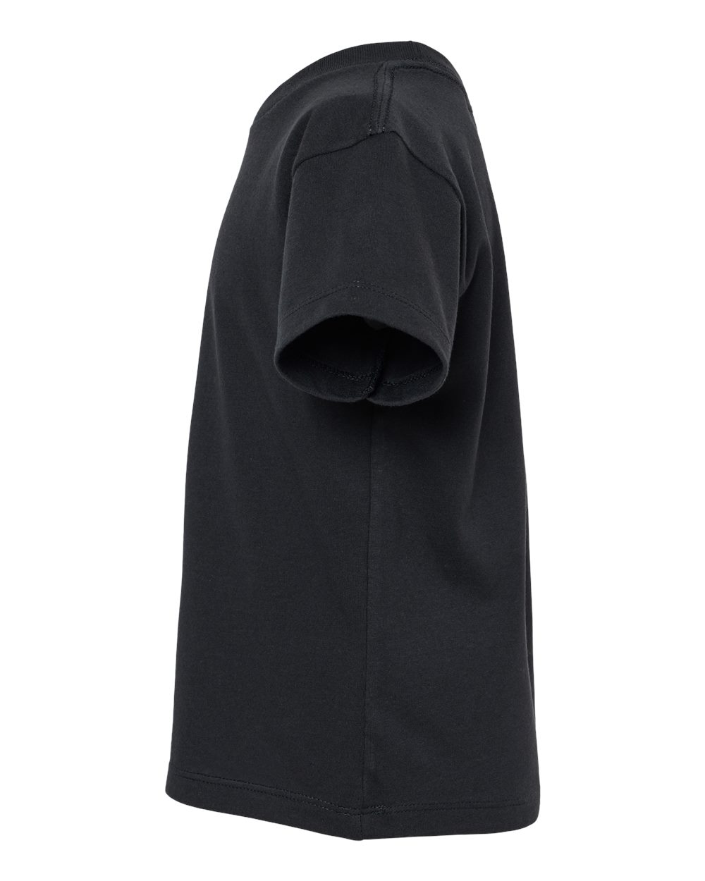 Left View of Vintage Black Toddler Jersey Tee - 3001T