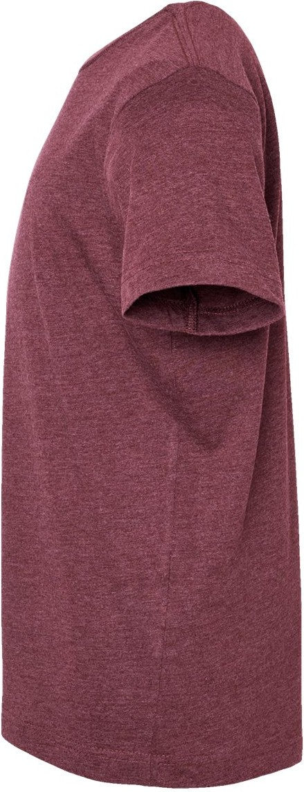 Left View of Vintage Burgundy Youth Fine Jersey Tee - 6101