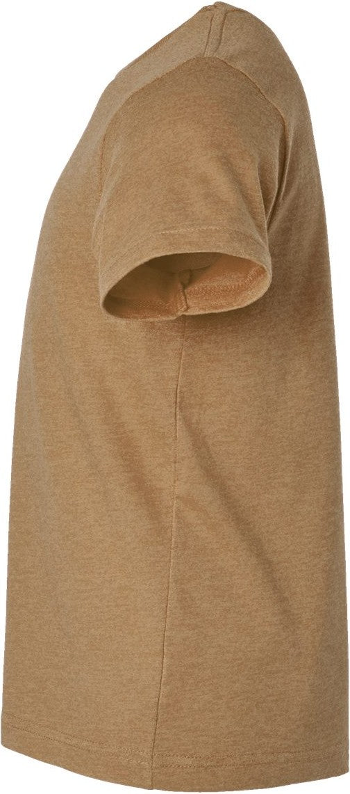 Left View of Vintage Coyote Brown Youth Fine Jersey Tee - 6101