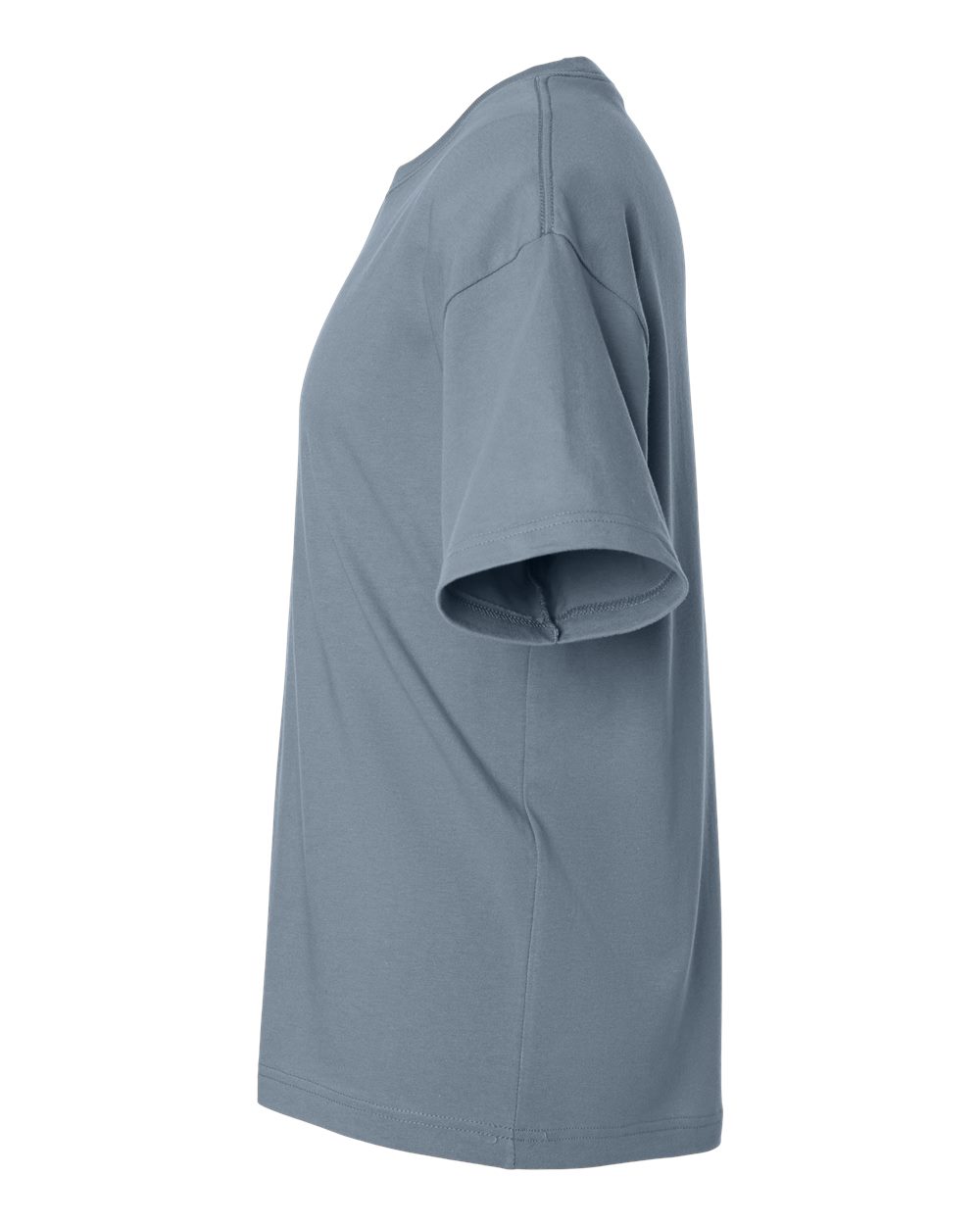 Left View of Vintage Denim 6 oz. Heavyweight Tee - 3010