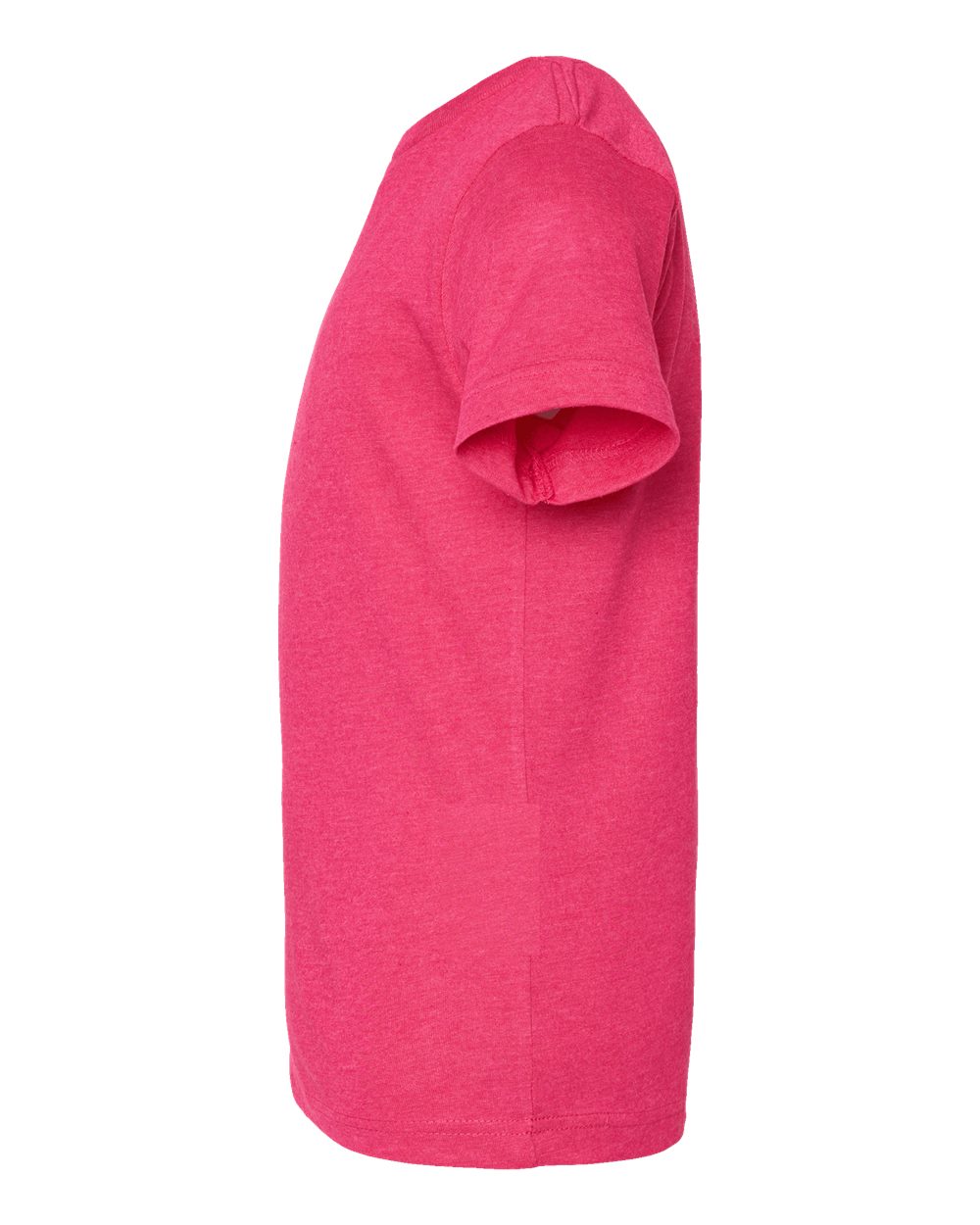 Left View of Vintage Hot Pink Youth Fine Jersey Tee - 6101