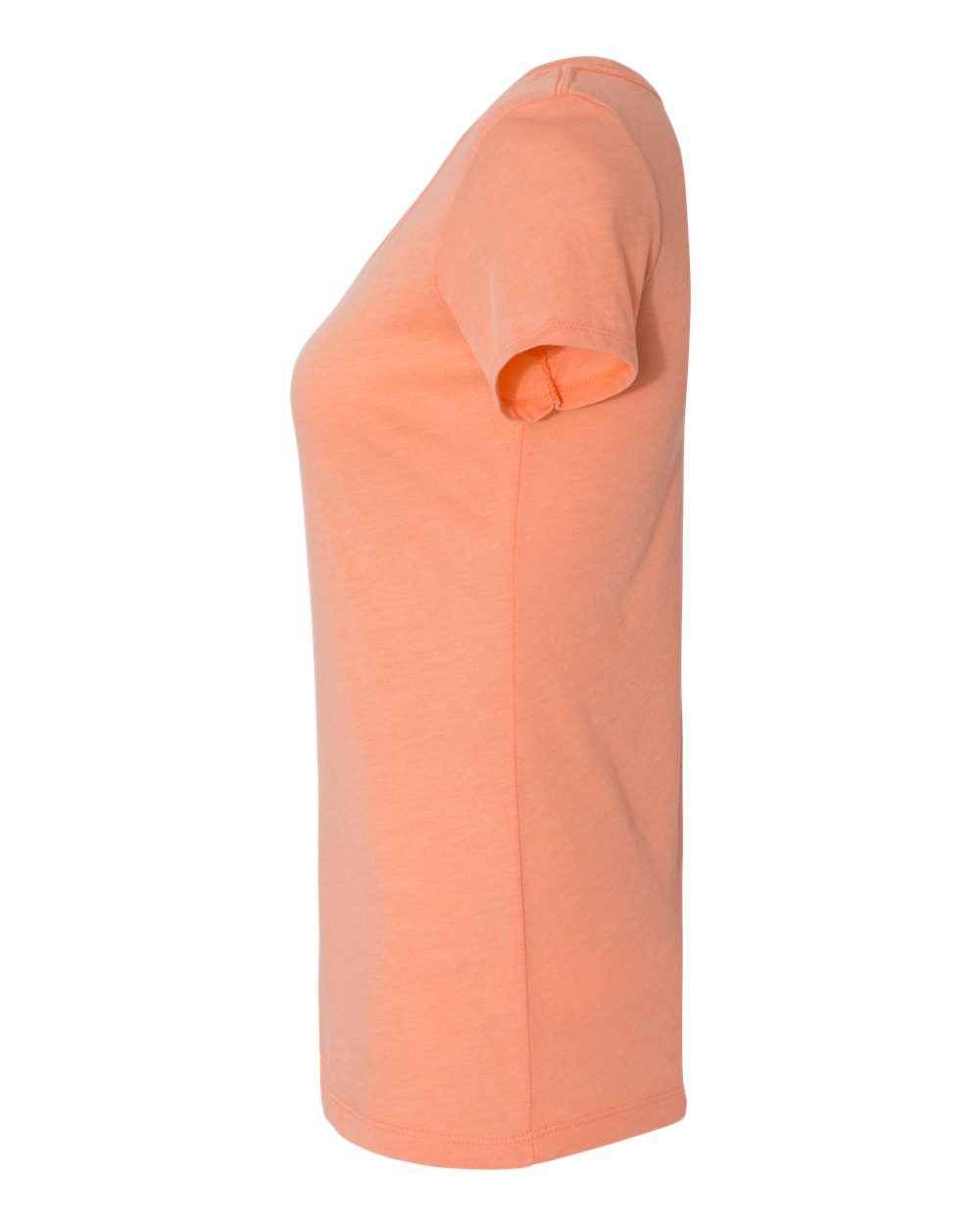 Left View of Vintage Light Orange Women’s Triblend Scoop Neck T-Shirt - 6730