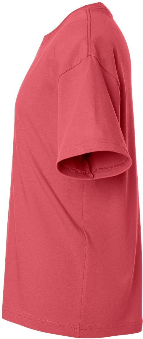 Left View of Vintage Red 6 oz. Heavyweight Tee - 3010