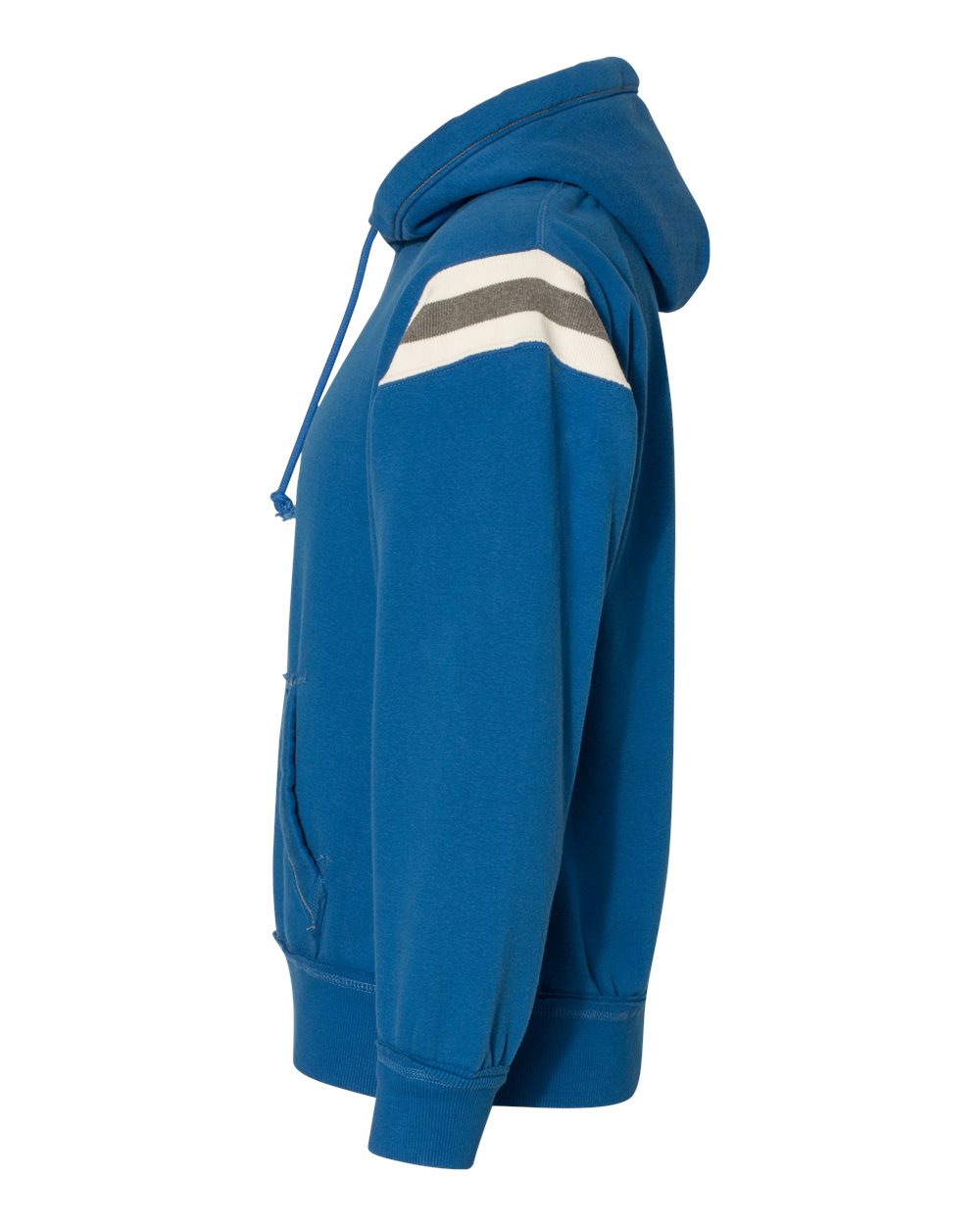 Left View of Vintage Royal Vintage Athletic Hooded Sweatshirt - 8847