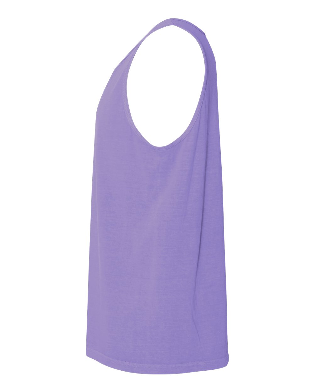 Left View of Violet Garment-Dyed Heavyweight Tank Top - 9360