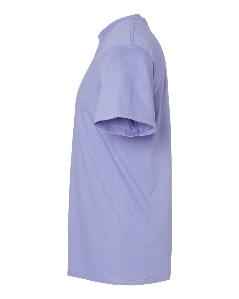 Left View of Violet Softstyle® Midweight T-Shirt - 65000
