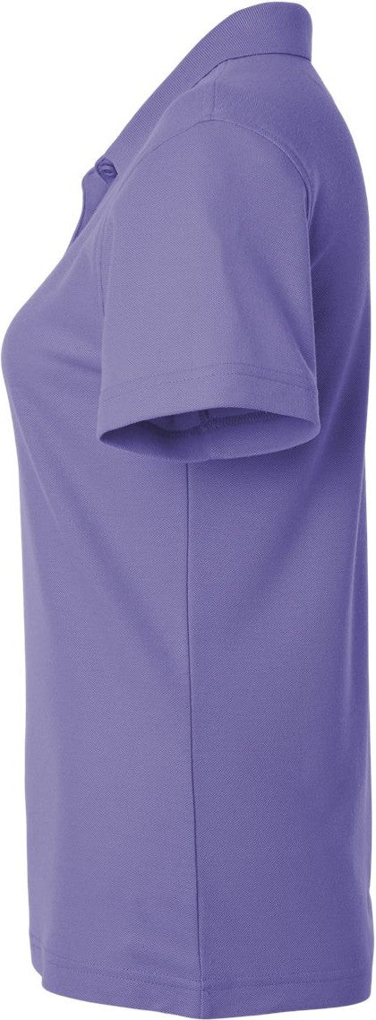 Left View of Violet Women's Pique Polo - 62800L