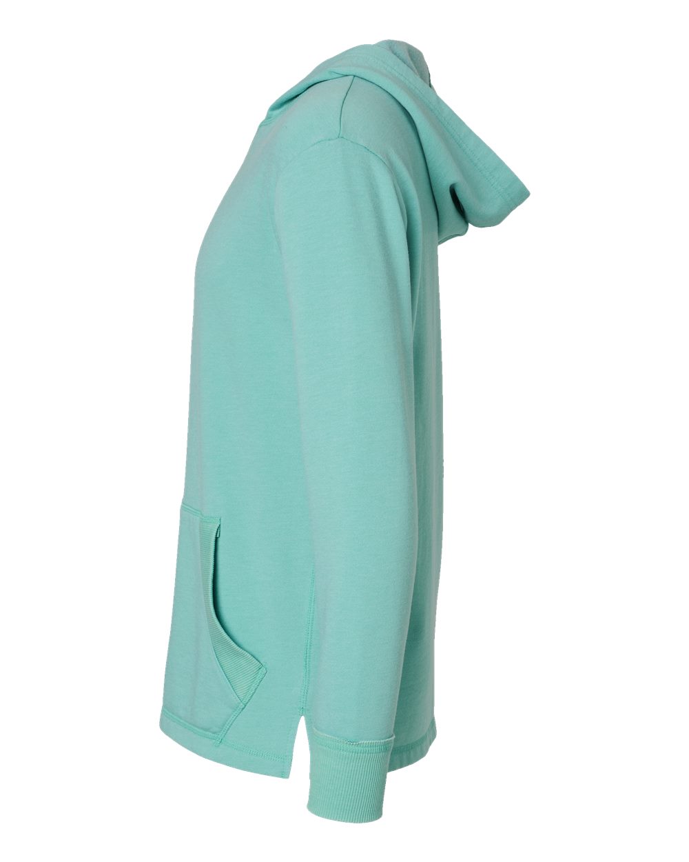 Left View of Washed Saltwater Vintage Wash Fleece Hoodie - 6936