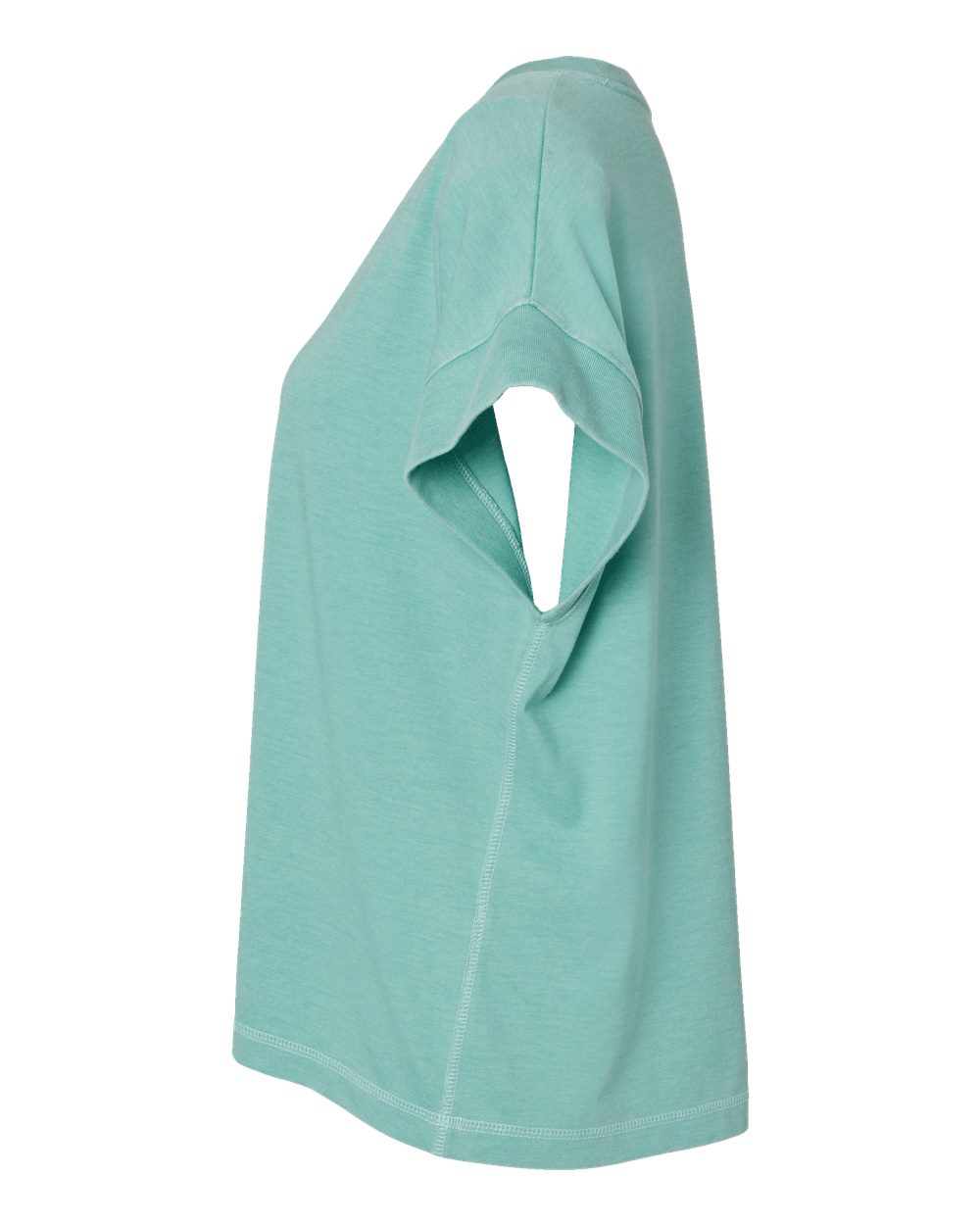 Left View of Washed Saltwater Women's Relaxed Vintage Wash Tee - 3502