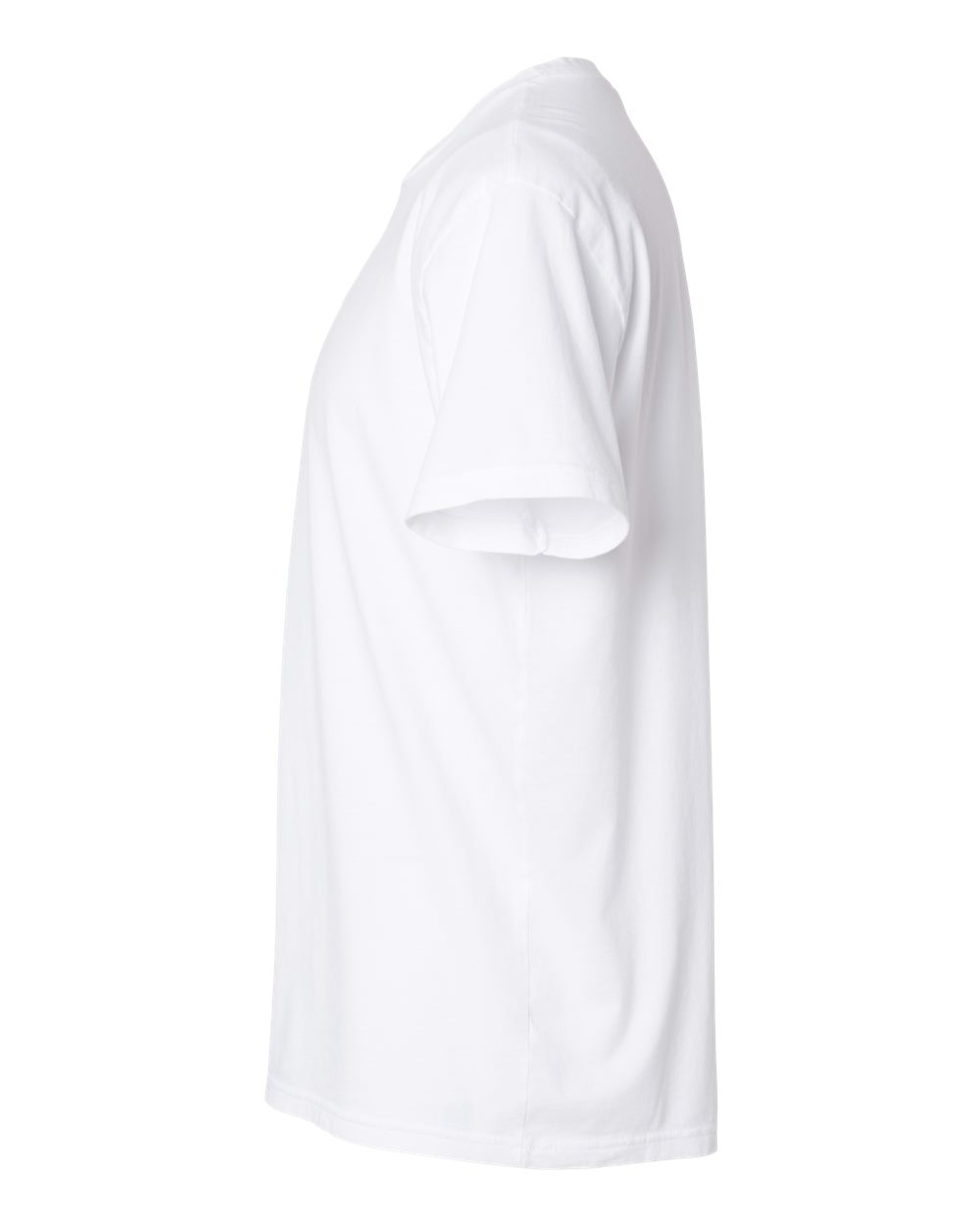 Left View of Washed White Soft Wash T-Shirt - 3600SW