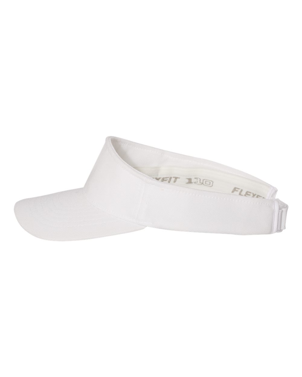 Left View of White 110® Visor - 8110