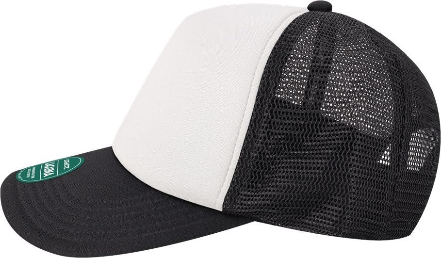 Left View of White/ Black Laguna Cap - LTA